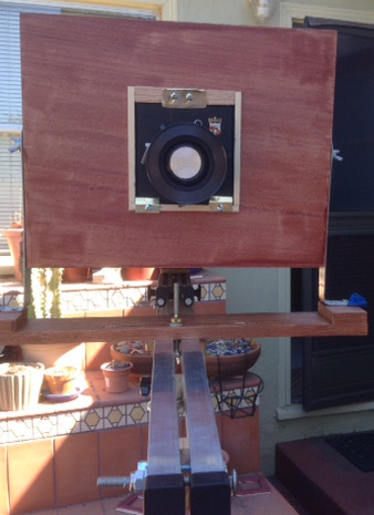 Front view with 270mm G-Claron mounted in a Wista board.